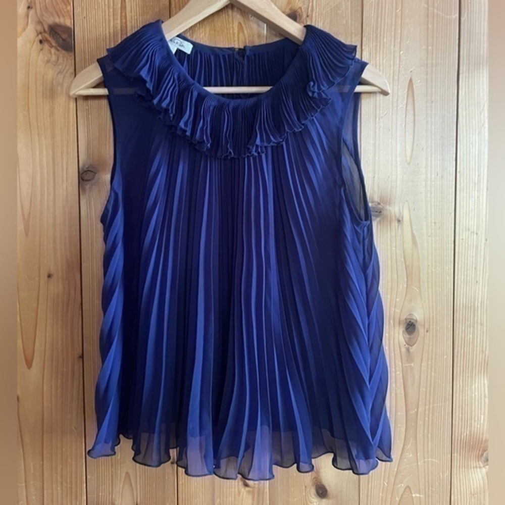 Oscar de la Renta pleated blouse